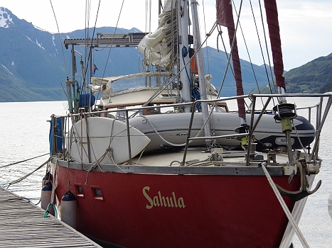 DSCI0076.JPG - Und dann kommt auch der Australier David mit seiner Sahula an. Wir kennen ihn schon aus Bud und Kristiansund