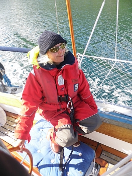 DSCI0055.JPG - Da das Wetter so unbestaendig ist und es ausserdem recht kuehl ist, ist die dicke Kombi nebst Wollmuetze schon mehr als angebracht.