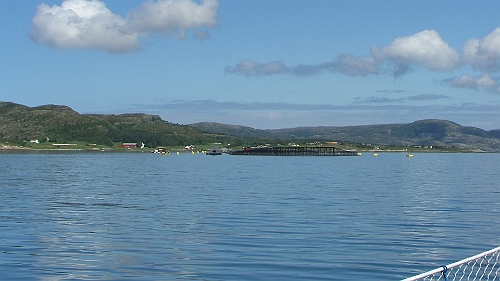 PIC_1669.JPG - Ueberall findet man sie: grosse Fischfarmen. Hier kommt unser "Norwegerlachs" her, den wir im Supermarkt kaufen.