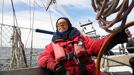 DSCI2087.JPG - Von Roedvig nach Lohme geht nur unter Genua und Besan. Eine holperige Tour. Es war weniger angesagt, als dann tatsaechlich kam.