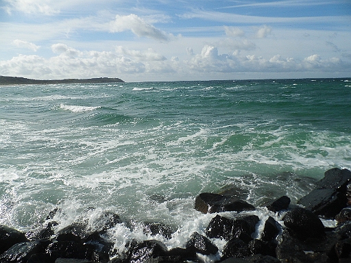 DSCI0553.JPG - Langsam beruhigt sich die See und auch die Sonne kommt endlich mal wieder raus. 